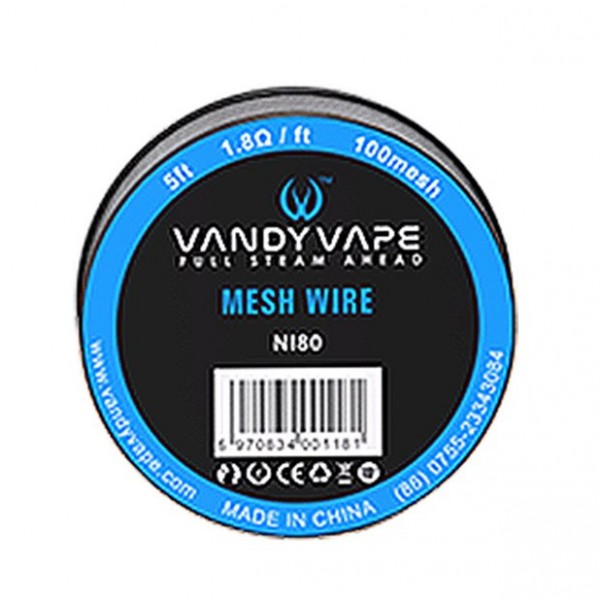 Vandy Vape Mesh Wire NI80 1.8 Ω (5 Feet)