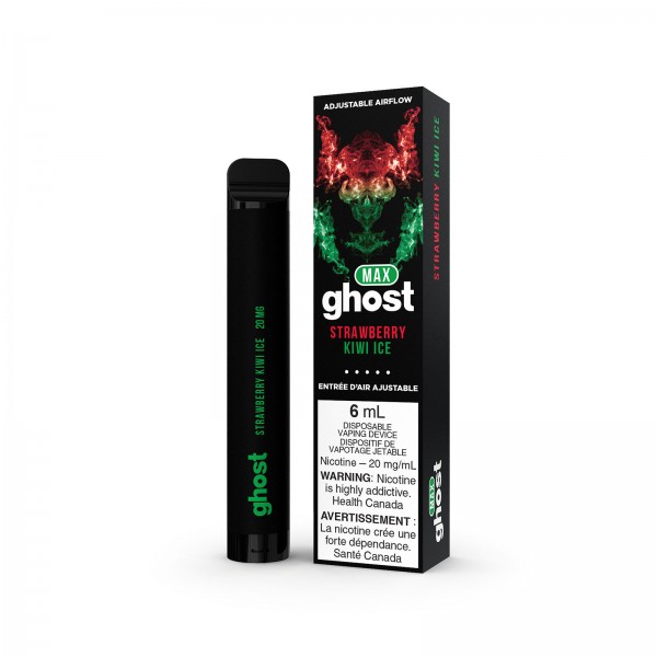 Strawberry Kiwi Ice Ghost Max - Disposable Vape